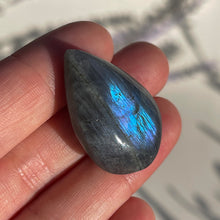 Load image into Gallery viewer, ⊹ Tear Drop Labradorite Carvings, Full Flash ⊹ NEW!
