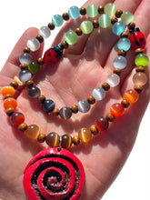 Load image into Gallery viewer, Whimsical Catseye Spiral Necklace NEW!
