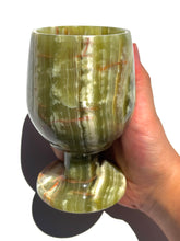 Load image into Gallery viewer, Green Onyx Wine Glass NEW!
