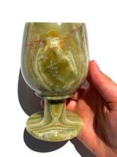 Load image into Gallery viewer, Green Onyx Wine Glass NEW!
