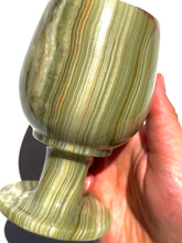 Load image into Gallery viewer, Green Onyx Wine Glass NEW!
