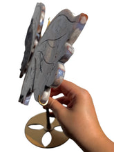 Load image into Gallery viewer, XXL Black Flower Agate Butterfly NEW!
