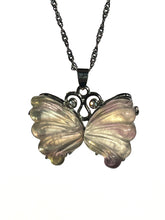 Load image into Gallery viewer, Fluorite Butterfly Necklace NEW!
