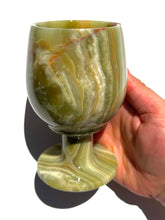 Load image into Gallery viewer, Green Onyx Wine Glass NEW!
