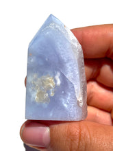 Load image into Gallery viewer, Druzy Blue Lace Agate Tower NEW!
