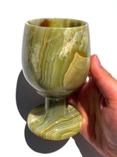 Load image into Gallery viewer, Green Onyx Wine Glass NEW!
