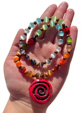 Load image into Gallery viewer, Whimsical Catseye Spiral Necklace NEW!

