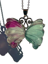 Load image into Gallery viewer, Fluorite Butterfly Necklace NEW!
