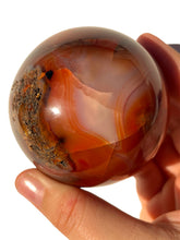 Load image into Gallery viewer, Druzy Carnelian Sphere NEW!
