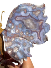 Load image into Gallery viewer, XXL Black Flower Agate Butterfly NEW!

