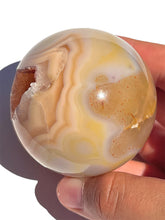 Load image into Gallery viewer, Pink Carnelian Druzy Sphere NEW!
