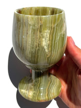 Load image into Gallery viewer, Green Onyx Wine Glass NEW!
