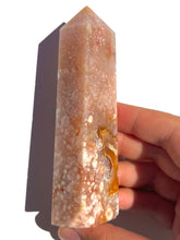 Load image into Gallery viewer, Pink Amethyst + Flower Agate Tower NEW!
