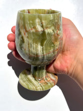Load image into Gallery viewer, Green Onyx Wine Glass NEW!
