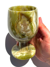 Load image into Gallery viewer, Green Onyx Wine Glass NEW!
