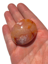 Load image into Gallery viewer, Pink Carnelian + Flower Agate Palmstone NEW!
