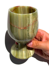 Load image into Gallery viewer, Green Onyx Wine Glass NEW!
