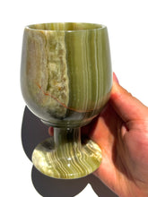 Load image into Gallery viewer, Green Onyx Wine Glass NEW!
