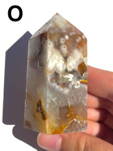 Load image into Gallery viewer, Black or Blue Flower Agate Towers, Choose Your Own NEW!
