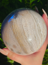 Load image into Gallery viewer, XXL Pastel Ocean Jasper Sphere
