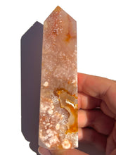 Load image into Gallery viewer, Pink Amethyst + Flower Agate Tower NEW!
