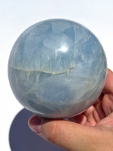 Load image into Gallery viewer, Large Blue Calcite Sphere NEW!
