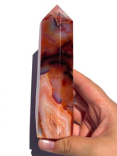 Load image into Gallery viewer, Large Pink Carnelian Tower NEW!
