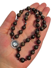 Load image into Gallery viewer, Handmade Bronzite + Sun Necklace NEW!
