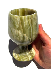 Load image into Gallery viewer, Green Onyx Wine Glass NEW!
