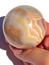 Load image into Gallery viewer, Pink Carnelian Druzy Sphere NEW!
