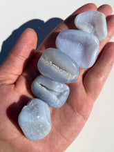 Load image into Gallery viewer, Druzy Blue Lace Agate Tumbles NEW!
