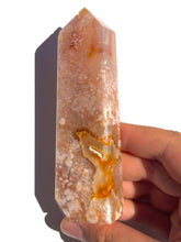 Load image into Gallery viewer, Pink Amethyst + Flower Agate Tower NEW!
