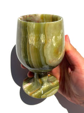 Load image into Gallery viewer, Green Onyx Wine Glass NEW!
