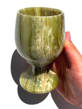 Load image into Gallery viewer, Green Onyx Wine Glass NEW!

