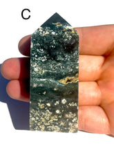 Load image into Gallery viewer, Moss Agate Towers, Choose Your Own NEW!
