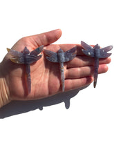 Load image into Gallery viewer, Black Flower Agate Dragonflies NEW!

