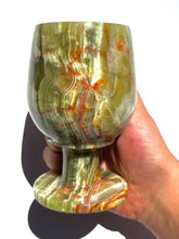 Load image into Gallery viewer, Green Onyx Wine Glass NEW!
