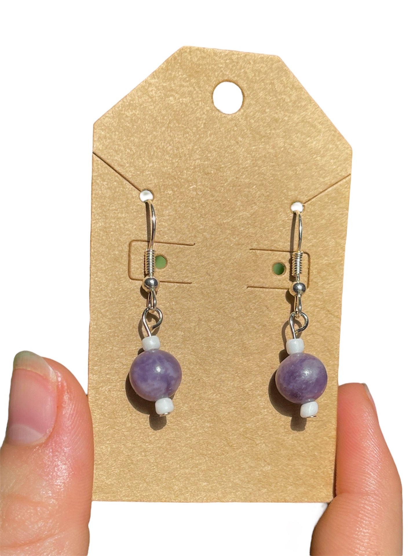 Lepidolite Earrings