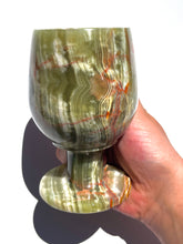 Load image into Gallery viewer, Green Onyx Wine Glass NEW!

