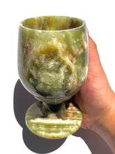 Load image into Gallery viewer, Green Onyx Wine Glass NEW!
