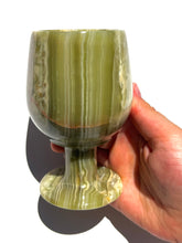 Load image into Gallery viewer, Green Onyx Wine Glass NEW!
