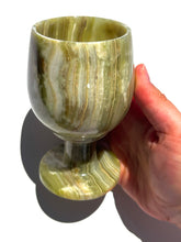 Load image into Gallery viewer, Green Onyx Wine Glass NEW!
