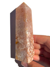 Load image into Gallery viewer, Pink Amethyst + Flower Agate Tower NEW!
