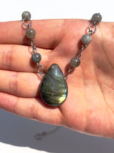 Load image into Gallery viewer, Handmade Labradorite Necklace NEW!

