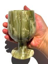 Load image into Gallery viewer, Green Onyx Wine Glass NEW!
