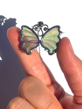 Load image into Gallery viewer, Fluorite Butterfly Necklace NEW!
