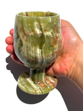 Load image into Gallery viewer, Green Onyx Wine Glass NEW!

