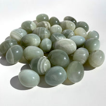 Load image into Gallery viewer, ⊹ Flashy Sage Moonstone Tumbles ⊹ ⊹ NEW!
