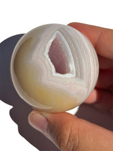 Load image into Gallery viewer, Lilac Druzy Agate Sphere NEW!
