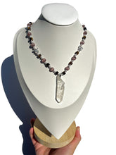 Load image into Gallery viewer, Tigers Eye + Catseye Handmade Necklace
